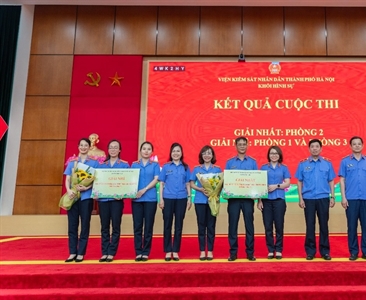 Khối hình sự - Viện KSND thành phố Hà Nội tổ chức Vòng 1 Cuộc thi Báo cáo án...